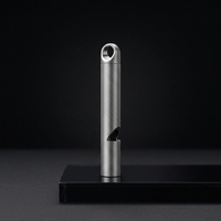 PioneerEDC Nouveauté Sifflet de survie en titane pour le camping et les secours en extérieur, outils EDC, sifflet métallique, porte-clés, sifflet élégant