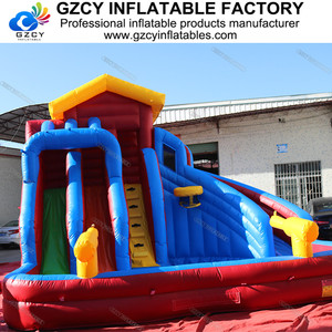 2024 nóng bán giấy chứng nhận <span class=keywords><strong>CE</strong></span> thương mại cấp Inflatable sân sau đôi Lane trượt cho tùy chỉnh - Product Image 6