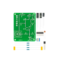 Kit d'assemblage DIY d'amplificateur à transistor unique, carte de pratique de soudure électronique pour débutants apprenant le principe des circuits