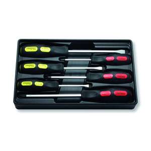 KOKEN - PK168PS/6 Juego de destornilladores ranurados y Phillips en caja de plástico (6 piezas) -DESTORNILLADORES EAN 4991644219377 - Product Image 1