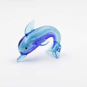 تمثال منحوت من زجاج مورانو على شكل دولفين - Product Image 5