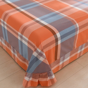 Bộ chăn ga gối cotton cỡ Queen/King họa tiết ca rô, siêu mềm mại, gồm 4 món, nhiều tùy chọn - Product Image 3