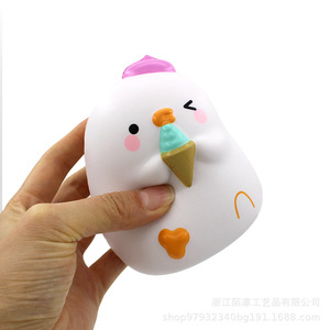 Cardi Sweet Cone Duck Pear Pu Fidget Toy Slow <b>Rebound</b> Decor 2 To 4 Years Unisex - Product Image 5