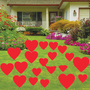 Insegne da Giardino Personalizzate in PP con Pali a H, Design con Gnomi e <span class=keywords><strong>Cuore</strong></span> di Cupido, Materiale PP, Dimensioni e Colori Personalizzabili - Product Image 4