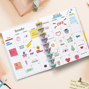 Khuyến Mãi Tái Chế Đĩa Giấy Ràng Buộc Nhật Ký Mở Rộng Arc Máy Tính Xách Tay Jurnal Planner Cá Nhân Hóa - Product Image 2