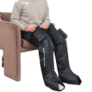 Masajeador de Piernas <span class=keywords><strong>con</strong></span> Botas Secuenciales para Relajación Muscular y Circulación, <span class=keywords><strong>con</strong></span> Masaje de Compresión de Aire de 5 Cámaras para Pies, Pantorrillas, Rodillas y Muslos - Product Image 1