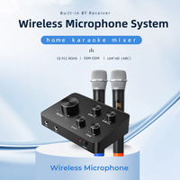 Microphone dynamique professionnel, Smart TV HD, karaoké, mini système de mixage sonore, récepteur sans fil, micro portable