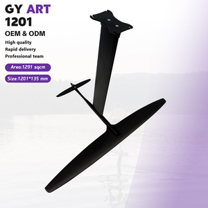 High Aspect Carbon Hydrofoil Set ART PRO 1201 for Early Lift Low Stall Endless Glide Downwind Pump <b>Surf</b> Ocean Riding Performance - Product Image 4