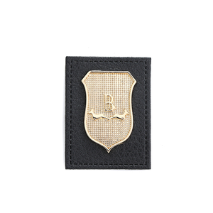 customizable 3d laser cut eco-friendlypu leather labels for garment bags shoes - Product Image 6