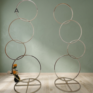 KF-BILLY BLTE010 5Ft <b>Round</b> Hoop Detachable Flower Arch Ring Metal Frame Elegant Backdrop Stand for Indoor Wedding Decoration - Product Image 3