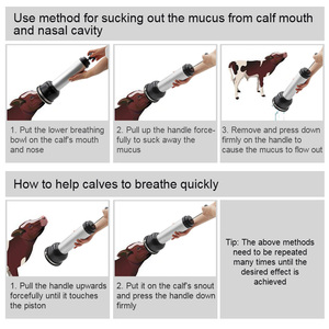 Alat Bantu Pernapasan Anak Sapi, Perangkat Pernapasan Buatan, Pompa Respirator Buatan, Rebreather untuk Anak Sapi Baru Lahir di Peternakan - Product Image 6