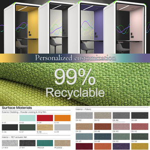 Cabine Acustiche Zum per Ufficio Privato, Cabine Telefoniche Insonorizzate con Cancellazione del Rumore, Sala Riunioni Temporanea Singola Silenziosa - Product Image 4