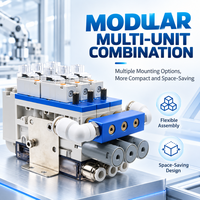 Sistem Generator Vakum Pneumatik Terintegrasi 2-10 Stasiun Kustom dengan Katup Solenoid untuk Otomasi Industri