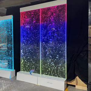 Colonne de bulles d'eau en acrylique, écran séparateur, décoration pour la maison et l'hôtel, fontaine d'eau avec éclairage LED changeant - Product Image 2