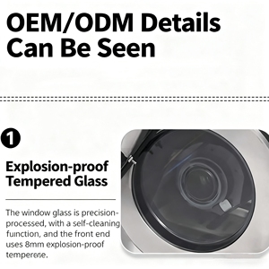 Özelleştirilebilir Patlamaya Dayanıklı Kamera Dış Mekan PTZ 4MP IP66 Su Geçirmez Pan-Tilt Gece Görüşlü Mini Dome Alüminyum Alaşımlı H.265 CCTV - Product Image 5