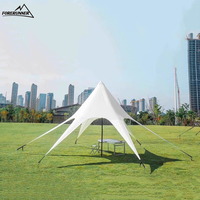 Ventes directes d'usine Tente grande étoile personnalisée pour glamping et auvent de plage Bâche de camping en plein air