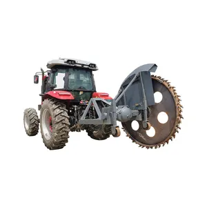 Disc trencher machines tractor with cement road trenching machine