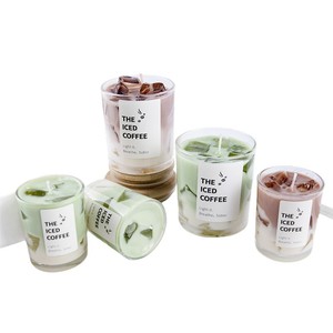 Atacado Aromático Matcha Vela De Café Perfumado Vela Ideal para Sala De Estar Decoração Decorativas Velas Perfumadas - Product Image 4