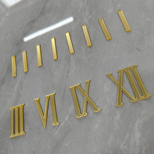 Autocollants muraux numérotés en acrylique pour <span class=keywords><strong>horloge</strong></span>, <span class=keywords><strong>chiffres</strong></span> romains en acrylique - Product Image 5