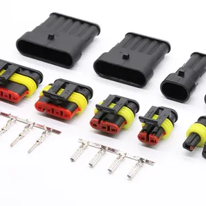 Automotive Connector 1Pin Male and Female Terminal Harness Plug Receptacle DTM04-2Pin Waterproof Connector