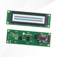 LCD Karakter Rusia JXD2002A-IIC FSTN Antarmuka IIC/I2C Positif Putih dengan Lampu Latar 20*2 Modul Tampilan LCM Matriks Titik