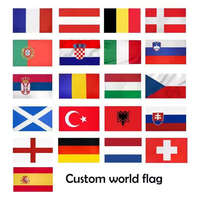 Drapeau personnalisé en polyester pour extérieur, impression sérigraphique promotionnelle, 2 œillets, 3x5 (90x150cm), avec logo imprimé sur mesure