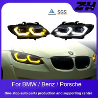 Phares LED pour BMW Série 3 E92/E93 M3 (2007-2010) avec version bicolore modifiée 12V – Nouveaux