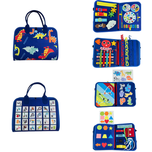 Tablero de Actividades Montessori Personalizado <span class=keywords><strong>para</strong></span> Niños Pequeños, Tablero de Actividades de Fieltro con Diseño de Castillo Rosa <span class=keywords><strong>para</strong></span> Niños, Juguetes DIY - Product Image 6