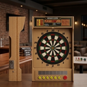Máquina de Dardos Electrónica de 15.5 Pulgadas con Voz en Inglés, para 1-4 Jugadores, LED, 12 Dardos con Puntas de Repuesto, Grado Comercial - Product Image 1