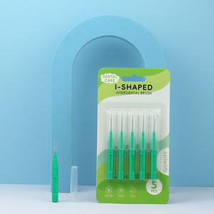 Cepillos interdentales dentales de ortodoncia para adultos en forma de I personalizados para el cuidado bucal - Product Image 3