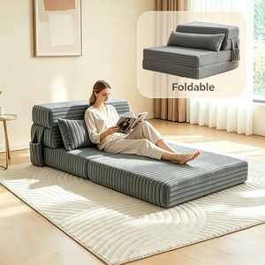 Canapé multifonctionnel <span class=keywords><strong>Lazyboy</strong></span>, canapé pliable multifonctionnel, coussin pliable, lit pliable, matelas en mousse pour le sol, futon, taille personnalisable - Product Image 1