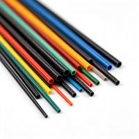 Tube rond carré en fibre de carbone haute résistance de couleur personnalisée