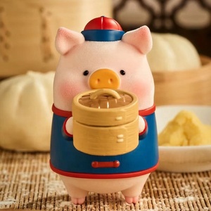 Nouveauté 2026 – Boîte de 8 figurines authentiques <span class=keywords><strong>Lulu</strong></span> <span class=keywords><strong>la</strong></span> cochonnette, série <span class=keywords><strong>Lulu</strong></span> Little Restaurant, figurines miniatures en PVC, jouets décoratifs adorables - Product Image 3