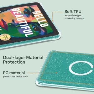 Từ trường hợp rõ ràng cho Kindle Paperwhite 12th Gen 2024 cho Kindle colorsoft với túi khí cho không dây sạc Pads laudtec - Product Image 3