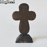 Durable et élégant Mini Jésus métal croix gravée dessus de table décoratif artisanat religieux pour la décoration intérieure