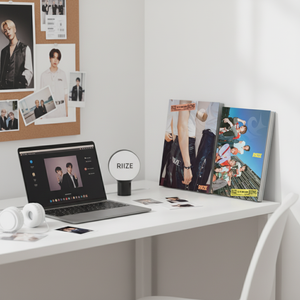 RIIZE K-Pop débuts Mini Album RIIZING [88p Photo Book Ver.] Genre de publication électronique célèbre d'autocollant d'idole coréenne Photoprint - Product Image 3