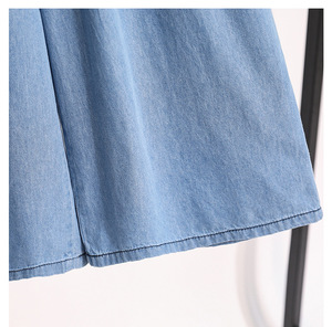 Pantalon large en jean décontracté pour femme, taille haute, ultra-fin, respirant, sur mesure, idéal pour l'été – Cadeaux IStapromo - Product Image 5