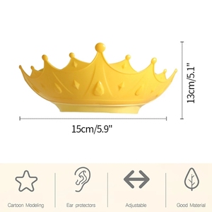 Gorro de champú ajustable para Baby Shower, protector para el pelo con forma de corona, protección para la oreja del bebé, cubierta segura para la cabeza de ducha de los niños - Product Image 5