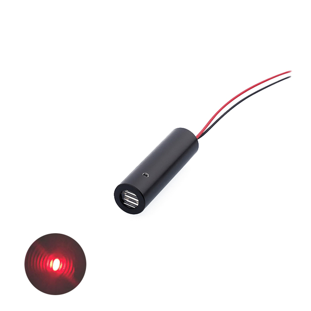 Hot Selling Compact Mini 12mm 638nm 50mw Industrial Grade ACC Red Dot Laser Pointer Module for Aim Stable and Durable