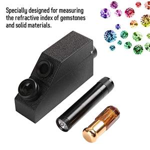 Réfractomètre de gemme avec lumière LED intégrée et testeur d'identificateur de bijoux RI OIL Instrument de test de trésor de couleur de jade - Product Image 5