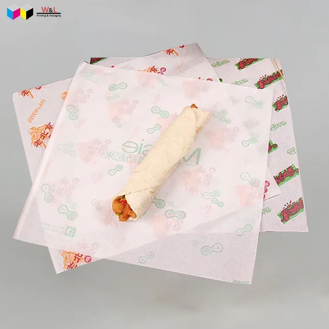 Greaseproof crepes snack wrapping paper