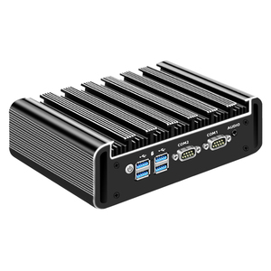 Vollständig Geschlossener Industrie-Mini-PC aus Aluminiumlegierung Lüfterloser PC Geräuscharme Kühlung Intel Core Win 10/Linux Industrie-Einbau-PC - Product Image 2