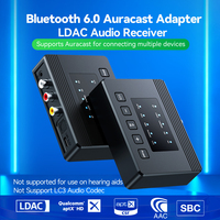 Récepteur audio Bluetooth 6.0 LDAC AptX-HD/AD/LL, adaptateur émetteur-récepteur Auracast avec sortie coaxiale optique