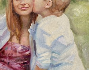 ภาพวาดสีน้ำมันผู้หญิงไทยบนผ้าใบ วาดด้วยมือ งานศิลปะชั้นดี ภาพดอกไม้สำหรับตกแต่งบ้าน ของขวัญส่วนตัวสำหรับภรรยา งานศิลปะ - Product Image 1