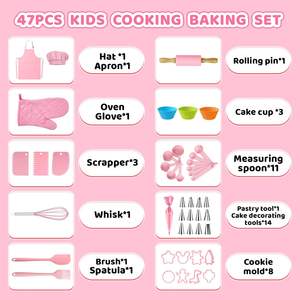 ชุดทำขนมและอุปกรณ์<span class=keywords><strong>ทำ</strong></span>อาหารสำหรับเด็ก <span class=keywords><strong>ทำ</strong></span>จากซิลิโคน ชุดทำเค้ก บิสกิต อุปกรณ์ครัว ชุดทำขนม ชุดทำขนมสำหรับเด็ก อุปกรณ์ตกแต่งเค้ก - Product Image 2