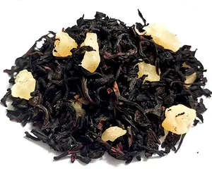 Chá de desintoxicação orgânica de alta qualidade da China, chá preto de lichia, etiqueta de produção OEM para emagrecimento e saúde