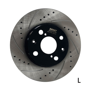 Đĩa phanh trước hiệu suất cao, khoan và rãnh, mã 43512-02100 dành cho Toyota Corolla 1.6 2002-2007 1NZFE - Product Image 1