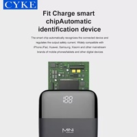 Batterie externe portable 10000mAh avec écran LED et double sortie USB, entrée Micro USB et Type-C 10W, idéale pour les cadeaux