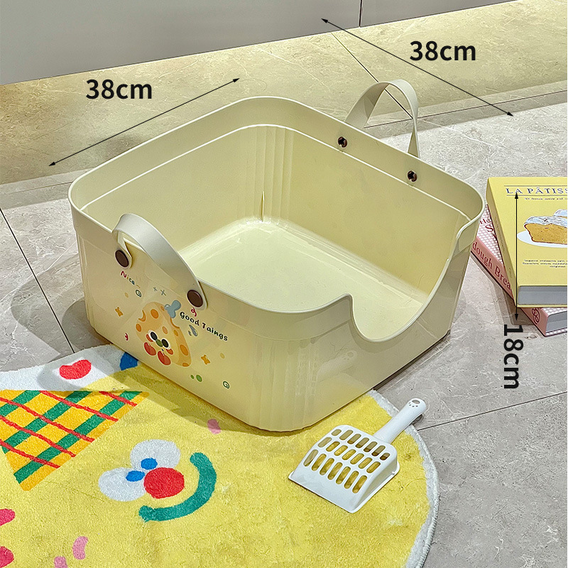 Bac à litière ouvert rose