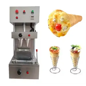 Pabrik langsung komersial makanan ringan Filipina Pizza manis kerucut rak pajangan kualitas tinggi mesin Pizza kerucut